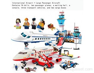 GLLP Puzzle garçon et fille pour assembler des puzzles d'avions et insérer des modèles de montage d'avion passagers couleur : avion d'aéroport