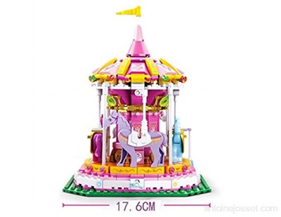 GLLP Puzzle pour enfant à assembler et assembler de petites particules grande roue de carrousel couleur : carrousel