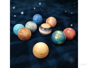 GWHW Boule Jouet Neuf Planètes Éponge Solide Balle Molle Lune Étoile Balle Éducation Précoce Moussant Jouet pour Enfants Balle Rebondissante
