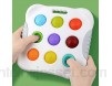 Shanshu Jouet éducatif pour enfant en bas âge jouet de reconnaissance des couleurs anneau de dentition pour enfants