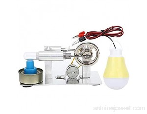 Atyhao Stirling Engine Stirling Motor Kit Mini Stirling Engine kit Steam Engine Model Bulb External Combustion Experiment Model Educational Physics Experiment Kit
