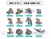 Solaire Robot Jouet 12-en-1 Kit de Robots de DIY Éducatifs Jouets de Construction 190 Pièces STEM Kits Expérimentation Scientifique Engineering Set Propulsé par le Soleil Pour Enfants de 10 Ans