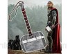 Avengers héros marteau de Thor Halloween Cosplay arme marteau de Thor 44Cm marteau de Thor tout métal fait le marteau tonnerre collecteur Cool cadeaux d\'anniversaire A