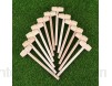 STOBOK Lot de 12 mini maillets en bois pour chocolat cœur cassant style 1