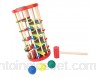 Tnfeeon Jouet d\'échelle de Baisse de Boule en Bois Jouet de Balle de Marteau Classique coloré Pounding Bench Jeu de Puzzle éducatif précoce pour bébé