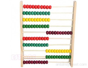 Abacus en bois 10 rangées de perles colorées comptant enfants mathématiques apprentissage jouet éducatif - Jouets mathématiques