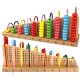 Boulier Soroban multicolore en bois pour enfants - Blocs de calcul - Apprentissage des mathématiques - Jouet éducatif Montessori