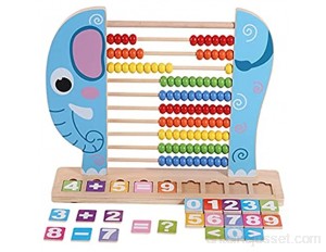 HJHJ Boulier Abaque Classique Toy en Enfants Numéro Kids Puzzles Assiette Assiette - Numéro De Comptage Apprendre Abacus Jouet Color : Elephant