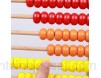 Kisangel Cadre en Bois Boulier 100 Perles Étage Abacus 1- 100 Comptage Jouet Préscolaire Nombre d\'apprentissage Classique Montessori Jouet Éducatif Apprendre Mathématiques Jouet pour Le