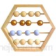 MONTA 1 boulier hexagonal en bois naturel de style nordique avec perles - Jouet éducatif pour bébé