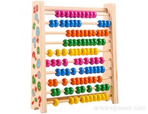 U/K Abacus Jouet classique en bois calculatrice éducative pour enfants jouets pour garçons et filles de 1 2 3 ans.