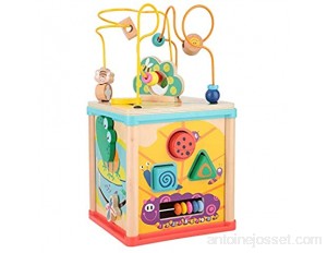 Intelligence Beads Maze Roller Coaster Circle Toys Multifonctionnel Coloré Bébé Perles Labyrinthe Drôle En Bois Pour Les Tout-petits D'âge Préscolaire Apprentissage Précoce Enfants Cadeau