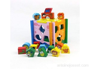 Cube de tri des formes For l'apprentissage et le développement Cube d'activité en bois - Découverte de la ferme Animaux Centre d'activités for les enfants de 3 ans pour bébé et enfant en bas âge