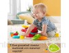 Fisher-Price Mes Premiers Blocs et Pyramide Arc-en-Ciel jouets bébés en matériau d’origine végétale pour trier et empiler 6 mois et plus GRF11