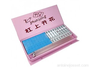 Verliked Mahjong - Mini jouet éducatif - 24 mm - Jeux de société d'intérieur pour la maison - Jouet interactif pour les parents et les enfants - Bleu ciel