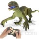 GILOBABY Jouet dinosaure télécommandé - Velociraptor avec marche et aboiement simulé et fonction de secouement de la tête - Cadeau pour garçons et filles de plus de 3 ans vert