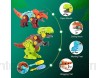Herefun Dinosaures Jouet Bricolage Dinosaure Jouet avec Tournevis Construction Dinosaure Transformables Jeux Construction Enfant Anniversaire Pâques Cadeau pour Garcon Fille de 3-8 Ans A