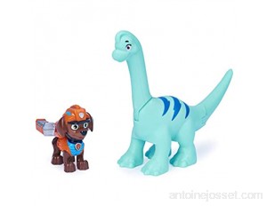 PAW Patrol Dino Rescue Ensemble de Figurines Zuma et d’Un Dinosaure pour Enfants à partir de 3 Ans