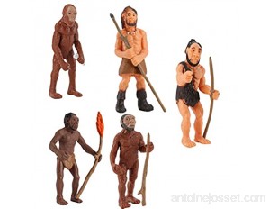 TOYANDONA 1 Set Figurine Homme Préhistorique Mini Homme Préhistorique Créatif Modèles Jouets pour Enfants Apprenant à Jouer
