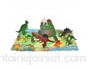 Toyland 18 Dinosaures de l\'époque Jurassique dans la Baignoire - Figurines et Tapis de Jeu