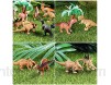 Toyvian Lot de 12 Figurines réalistes de Dinosaures pour Enfants Jouets pour Dinosaures
