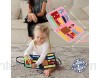 Jouets Montessori Bus-y Board pour les tout-petits ensemble de jeu sensoriel d\'activité coloré pliable pour stimuler la motricité pour 1 2 3 4 ans garçons filles jouet de voyag-e jouets