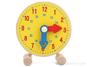 Taidda de Fin d'année Chiffres Horloge modèle Jouet Horloge en Bois colorée Apprentissage Jouet éducatif de Maternelle Formation Enfants Enfants comprennent Les Couleurs Les