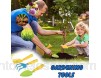 Ensemble d\'outils de jardin Beach Kids - Jouet - Râteau - Pelle pointue et pelle carrée - Taille réduite - 3 pièces - Multicolore - 7 ans +