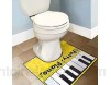 Potty Tapis de sol pour salle de bain Motif piano