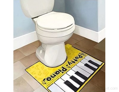 Potty Tapis de sol pour salle de bain Motif piano