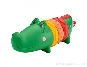Fisher-Price Alligator Cliquetis jouet d’éveil bébé avec bruits de hochet 6 mois et plus GWL67