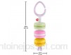 Fisher-Price Mon Hochet Macarons pour bébé avec anneau pour l\'accrocher à la poussette dès la naissance GRR45
