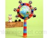 Isuper Sonajeros Jouet musical éducatif en bois pour bébés et enfants avec son Multicolore