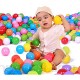 La Cabina Balles Coloré en Plastique Souple Balle de Jouet Wave Balle Boules d'océan Drôle Bébé Enfant Jouets de Piscine Multicolore 50PCS