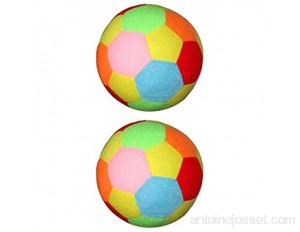 SM SunniMix 2pcs 9.5cm Ballon de Football Coloré Intérieur Extérieur Jouets pour Enfants