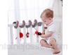 Bébé poussette jouet mignon activité spirale forme animale jouet suspendu avec sonnerie cloche bébé en peluche jouet pour bébé lit bébérouge