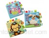 YeahiBaby Puzzle animaux tissu livre bébé jouets tissu début développement livres pour bébés singe