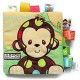 YeahiBaby Puzzle animaux tissu livre bébé jouets tissu début développement livres pour bébés singe