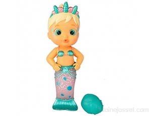 Bloopies Sirène Flowy - Poupée de Bain Sirène avec son animal de mer qui change de couleur dans l'eau; jouet de bain pour enfant 2 ans et +