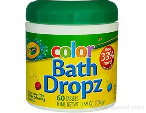 Colorant de bain Crayola 60 tablettes bocal de 106 1 ml