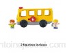 Fisher-Price Little People le Bus Scolaire Jouet Enfant 2 Figurines avec Contenu Musical Phrases et Sons 12 Mois et Plus FKW98