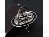 Doubjoy Physique gyroscopique mécanique en métal de Gyroscope Anti-gravité Accessoires de Bon Cadeau Jouets Black