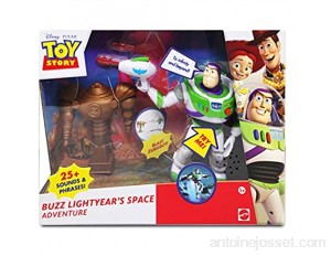 Disney Pixar Toy Story Figures de Jeu en | Buzz Lightyear Space Adventure | Figurines d'action Buzz Lightyear pour garçons et Filles 25 Sons et Phrases y Compris Zurgbot
