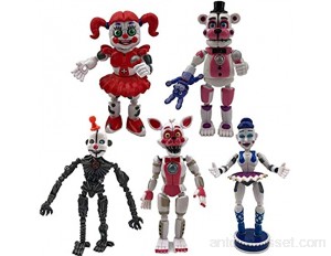 Five Nights FNAF Toys Figurine FNAF Toys Funtime Freddy Foxy Sister Location Horror Doll Lightening Action Figures Jouets avec articulations mobiles