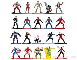 Jada Toys Marvel 253225006 Lot de 20 Figurines Nano Vague 2 4 cm