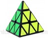 DDG EDMMS 1PC Pyramide Stickerless Cube de vitesse du triangle du puzzle du seau Noir
