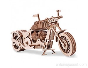 GuDoQi Puzzle 3D Bois Modèle de Moto Mécanique avec Moteur à Bande de Caoutchouc Maquette en Bois a Construire pour Adulte Adolescents Kit Construction Bois Cadeau de Jouet d'Assemblage Bricolage