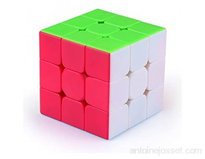 iLink- Original Speed Cube Magique Classique Durable de 56 mm Puzzle 3D Professionnel pour Tous Les âges 3x3 Multicolore