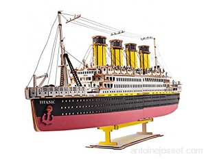 Modèle de Titanic en Bois à découper au Laser Puzzle 3D de Haute précision pour Enfants Adultes