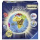 Ravensburger - Puzzle 3D Ball 72 p illuminé - Globe - 12184